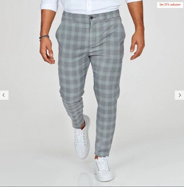 Plaid Print Pants Men's Casual Trousers Loose And Thin – travel - inspired 0 by Aroundtheworldinarush