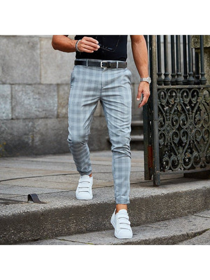 Plaid Print Pants Men's Casual Trousers Loose And Thin – travel - inspired 0 by Aroundtheworldinarush
