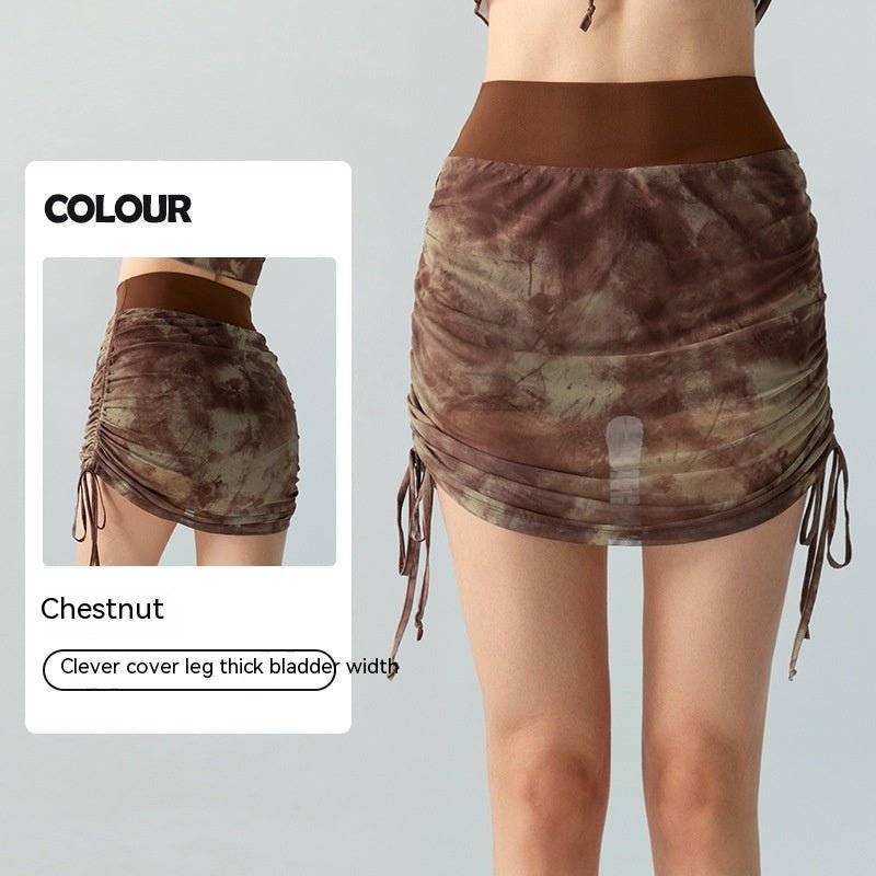 Printed Tie - dyed Mesh Yoga Skirts Women – travel - inspired 0 by Aroundtheworldinarush