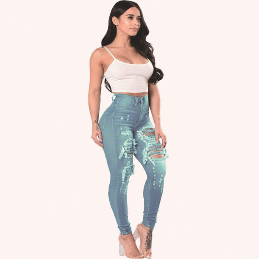 Ripped Jeans For Women Skinny Pants – travel - inspired 0 by Aroundtheworldinarush