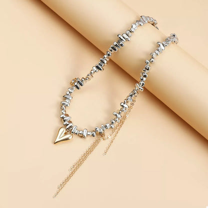 Silver - Plated Heart Necklace – travel - inspired by Aroundtheworldinarush