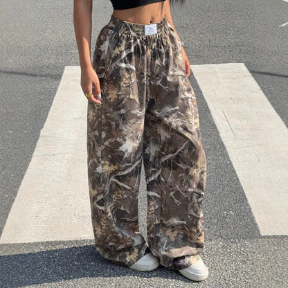 Slimming Casual Pants Hip Hop Retro Street Multi - pocket Camouflage Cargo Pants For Women Y2k Hip - hop Cargo Grunge Baggy Trousers – travel - inspired 0 by Aroundtheworldinarush