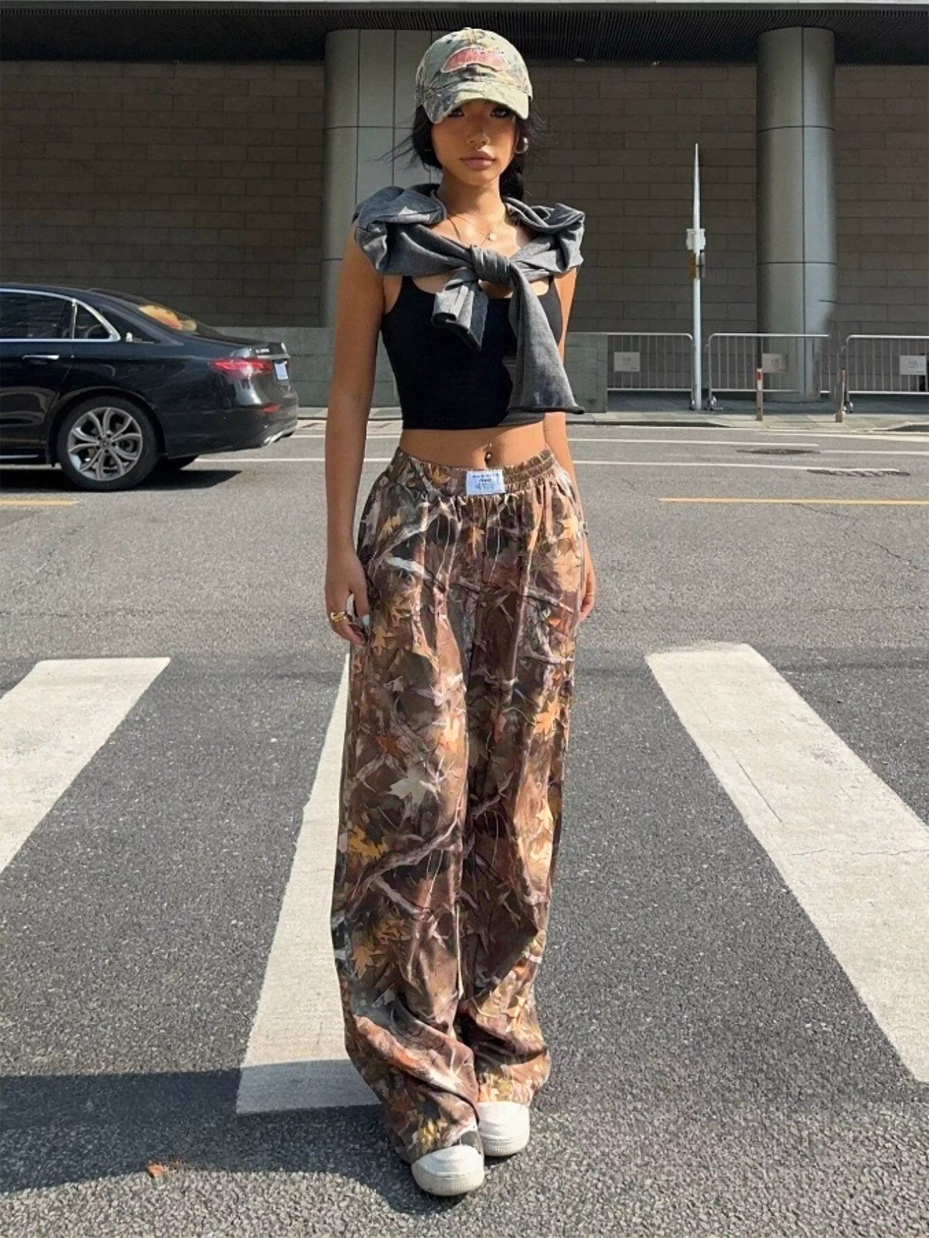 Slimming Casual Pants Hip Hop Retro Street Multi - pocket Camouflage Cargo Pants For Women Y2k Hip - hop Cargo Grunge Baggy Trousers – travel - inspired 0 by Aroundtheworldinarush