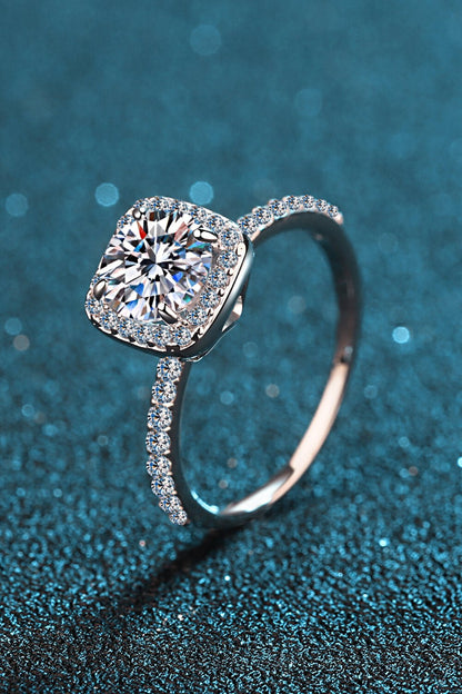Square Moissanite Ring – travel - inspired by Aroundtheworldinarush