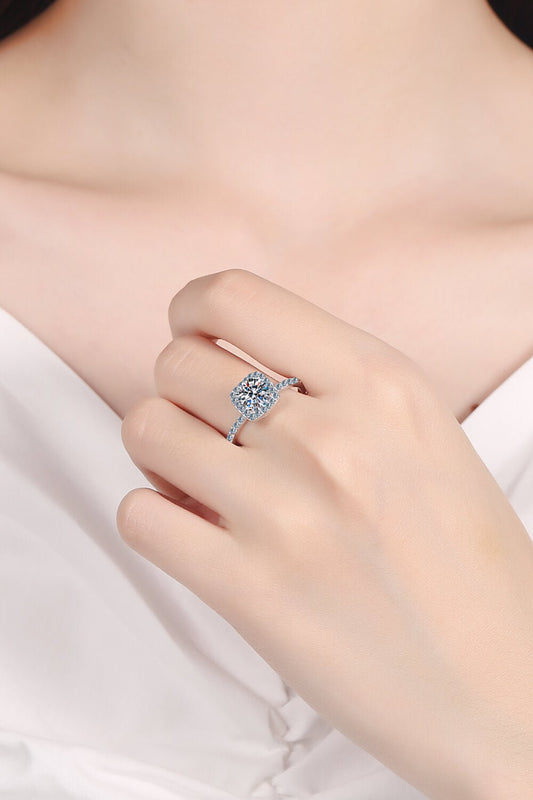 Square Moissanite Ring – travel - inspired by Aroundtheworldinarush