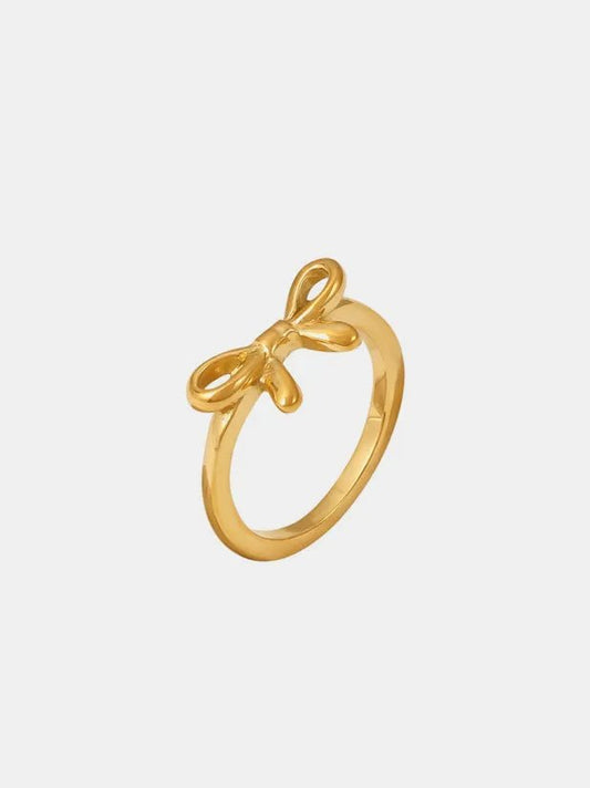 Stainless Steel Bow Ring – travel - inspired by Aroundtheworldinarush