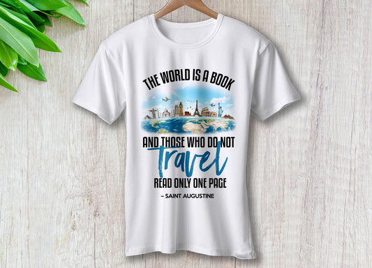 The World Is A Book and This Who Don't Travel Read Only One Page – travel - inspired by Aroundtheworldinarush