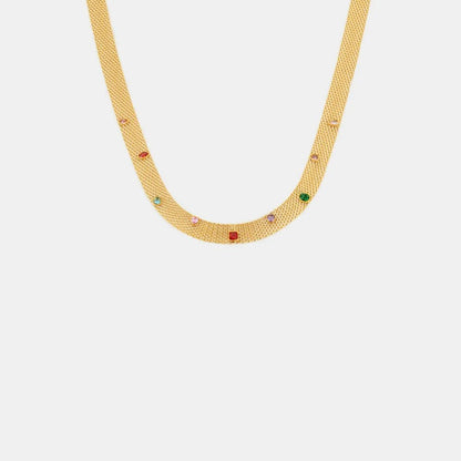 Titanium Steel Zircon Necklace – travel - inspired by Aroundtheworldinarush