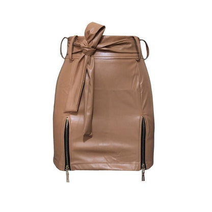 Women Bandage PU Leather Skirt Ladies Short Mini Skirts – travel - inspired 0 by Aroundtheworldinarush