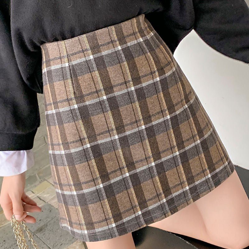 Women s Mini Woolen Short Skirt – travel - inspired 0 by Aroundtheworldinarush