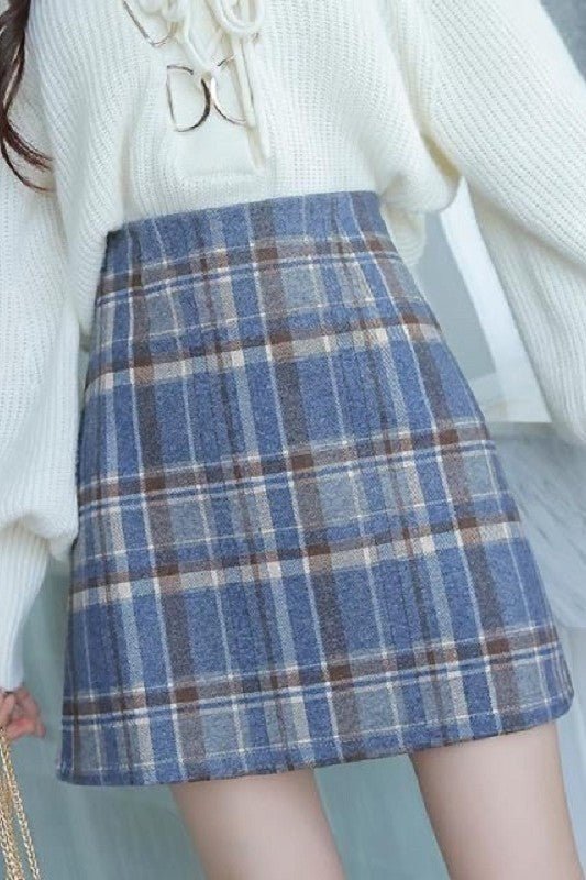Women s Mini Woolen Short Skirt – travel - inspired 0 by Aroundtheworldinarush