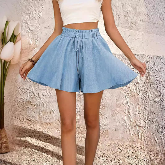 Women's Summer Solid Color Shorts Pantskirt – travel - inspired 0 by Aroundtheworldinarush