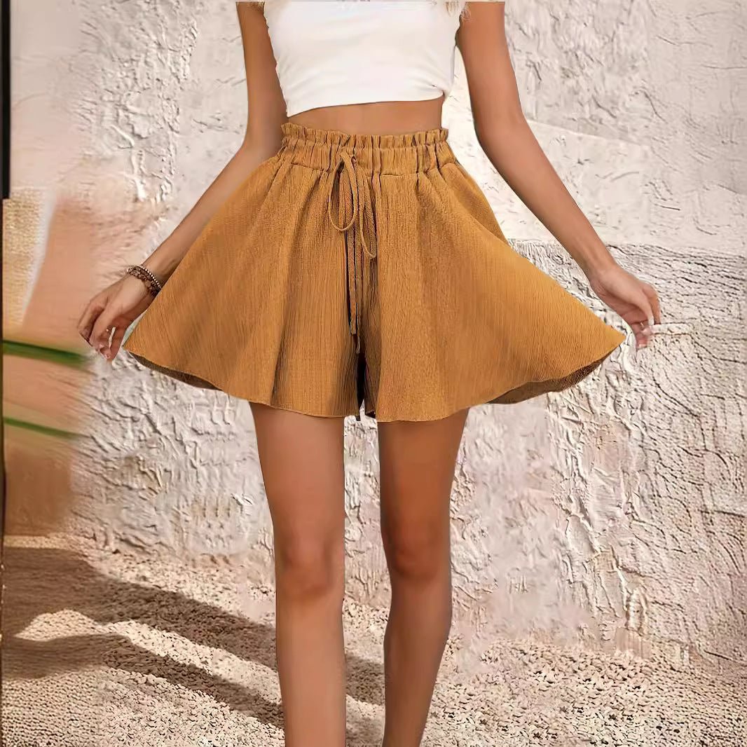 Women's Summer Solid Color Shorts Pantskirt – travel - inspired 0 by Aroundtheworldinarush