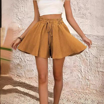 Women's Summer Solid Color Shorts Pantskirt – travel - inspired 0 by Aroundtheworldinarush
