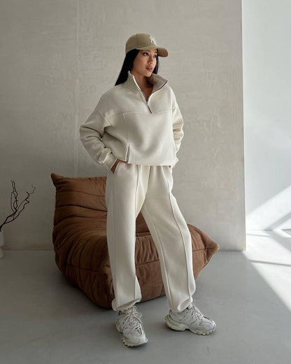 Y2K Winter Jogging Women Two Piece Set Female Zipper Coat Casual Pants Tracksuit Autumn Jacket Fashion Contrast Sport Wear Set – travel - inspired 0 by Aroundtheworldinarush